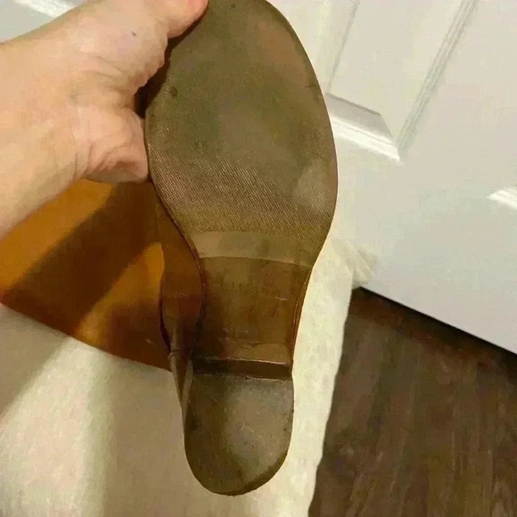 J Crew brown leather boots size 7 western riding - Picture 15 of 16